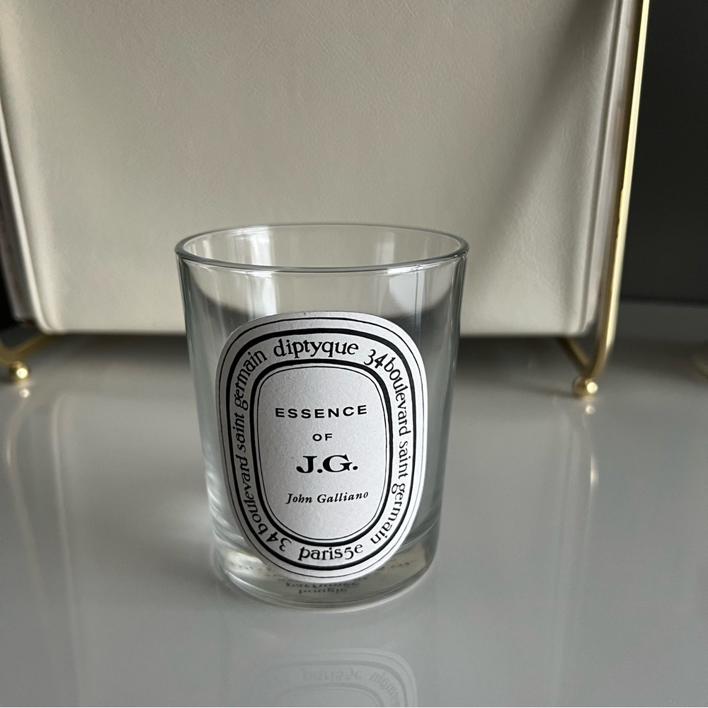 Diptyque Essence of J.G. Clear Glass Holder